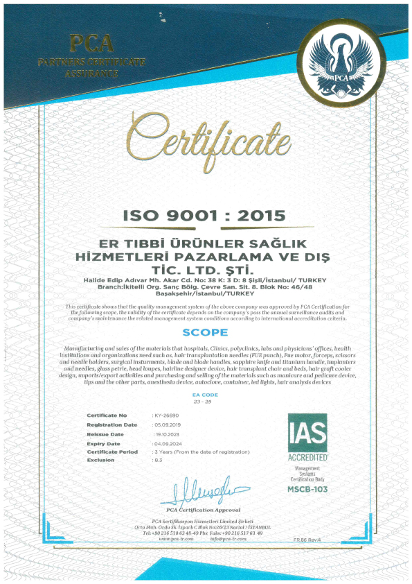 ISO 9001 İngilizce