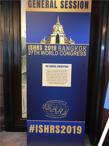 ISHRS 27th World Congress 2019 Bangkok - Thailand