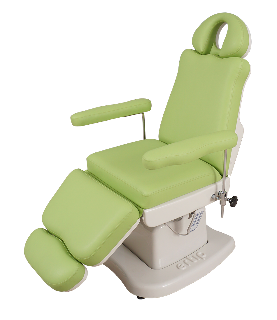 ELEGANCE Hair Transplant and Medical Aesthetic Chair (4 Motorized )Light Green