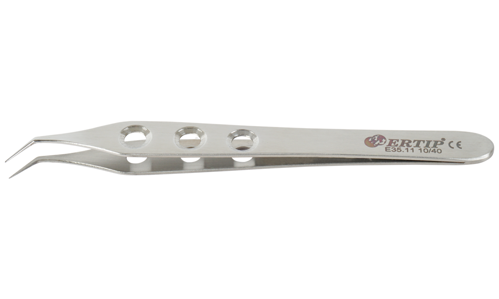 Ertıp With Hole Model Extracting Forceps Without Serration (10 MM 40°)
