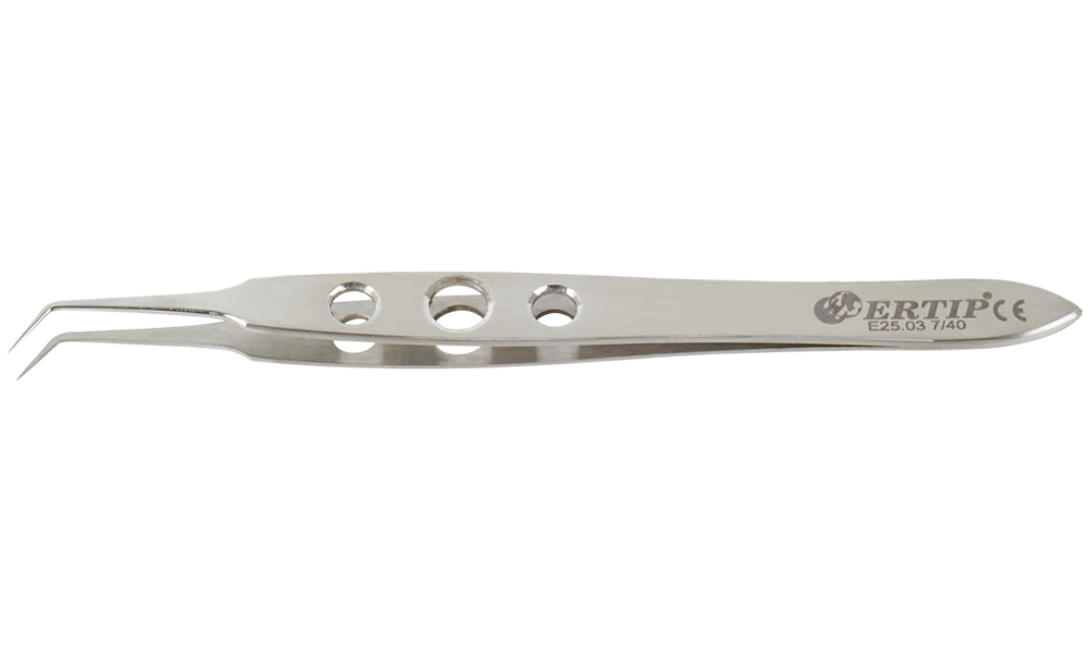 Ertip Custom Design Transplant Forceps With Hole (7 Mm 40°)