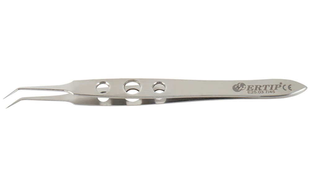 Ertip Custom Design Transplant Forceps With Hole (7 Mm 45°)