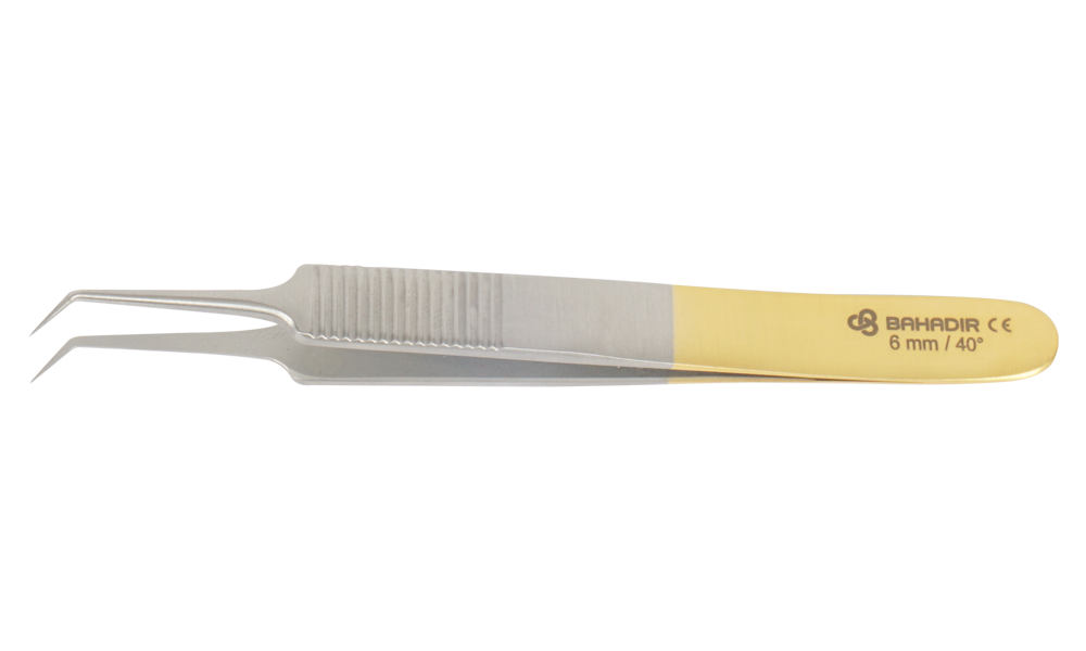 Bahadır Gold Transplant Forceps (6 MM 40°)