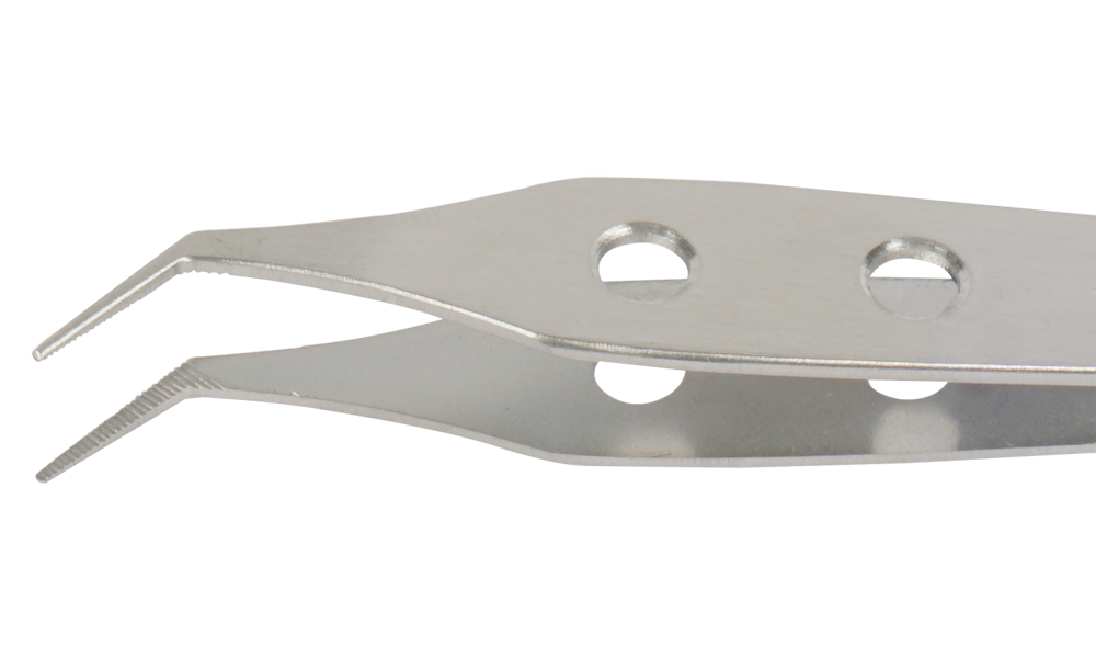 Ertip With Hole Soft Model Extracting Forceps With Serration (10 MM 45°)