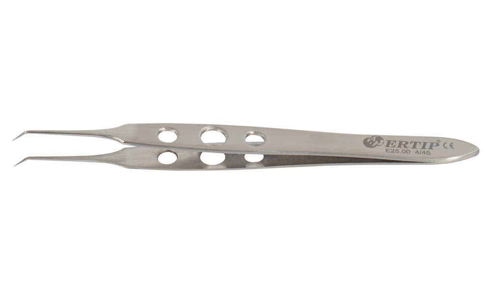 Ertip Custom Design Transplant Forceps With Hole (4 Mm 45°)