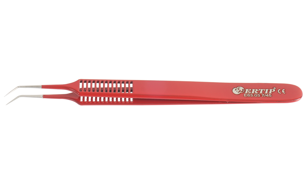 Ertip Colorful Model Transplant Forceps (7 MM 45°)Red