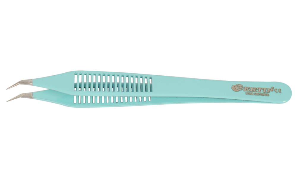 Ertip Colorful Model Extracting Forceps With Horizontal Serration (6 MM 55°)Turquois