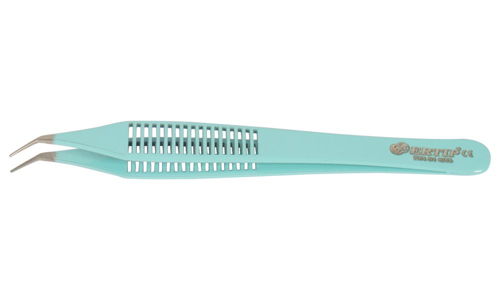 Ertip Colorful Model Extracting Forceps With Serration  (8 MM 55°)Turquois