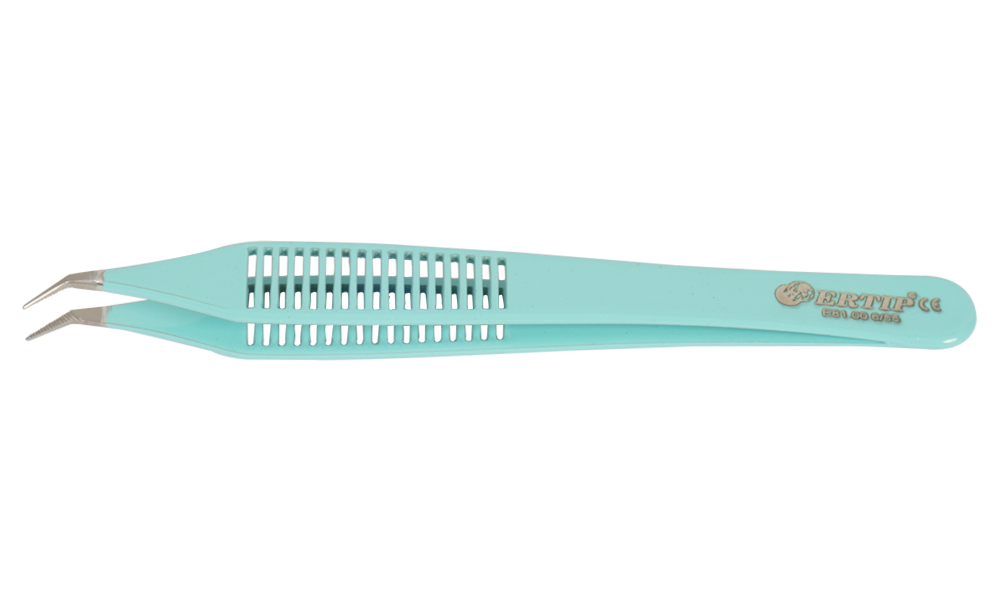 Ertip Colorful Model Extracting Forceps With Serration  (6 MM 55°)Turquois