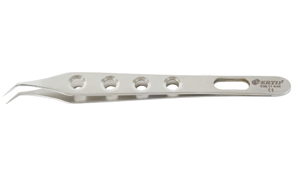 Ertıp With Hole Soft Model Extracting Forceps Without Serration (8 MM 45°)
