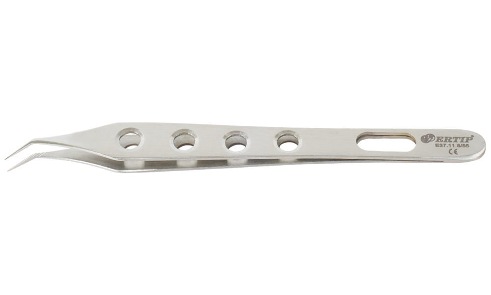 Ertıp With Hole Soft Model Extracting Forceps With Horizontal Serration (8 Mm 55°)