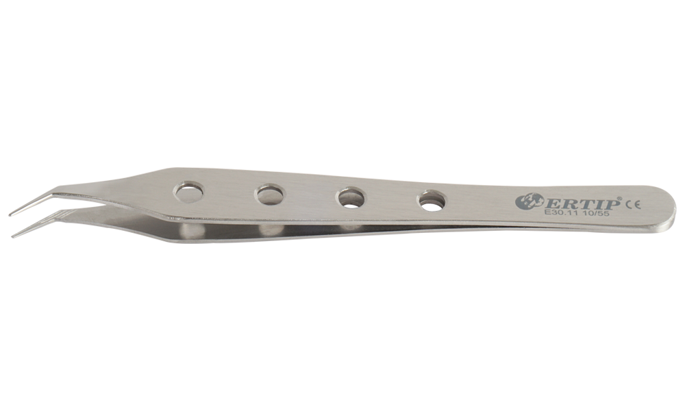 Ertıp With Hole Model Extracting Forceps With Horizontal Serration (10 MM 55°)