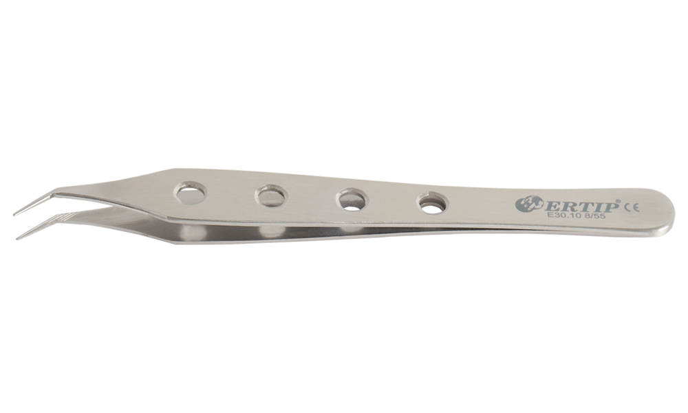 Ertıp With Hole Model Extracting Forceps With Horizontal Serration (8 MM 55°)