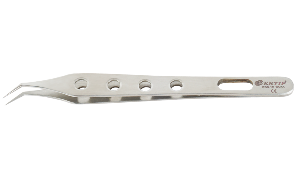 Ertıp With Hole Soft Model Extracting Forceps Without Serration (10MM 55°)