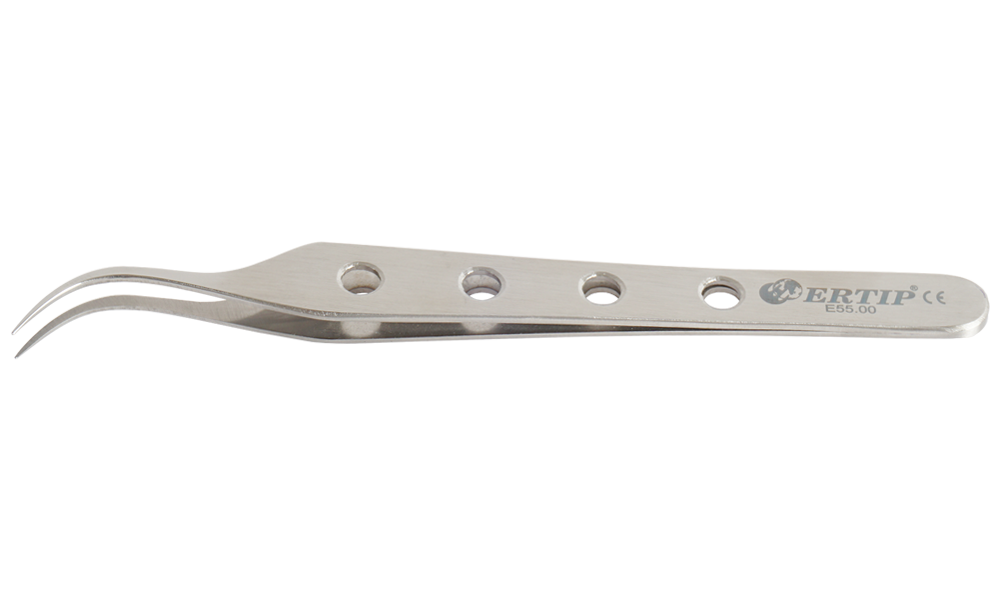 Ertip Curved Forceps With Hole